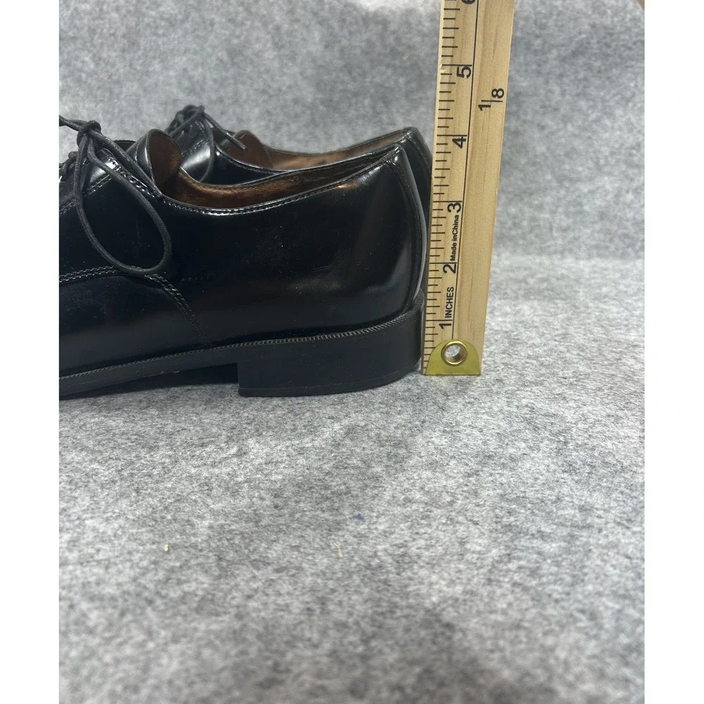 Bostonian Classics First Flex Oxford 9M Black Leather Cap Toe Dress Shoes